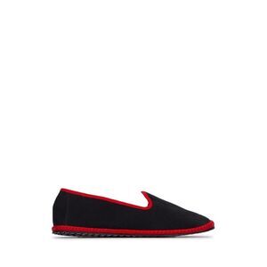 VIBI VENEZIA Classic Espadrille Slip-On Shoes Men BLACKRED Moccasins